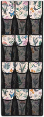 Butterfly Mushroom Over the Door Shoe Organizer 12 Large Pockets Hanging Shoe Rack for Closet Organizers and Storage Sturdy Oxford Fabric Shoe Hanger