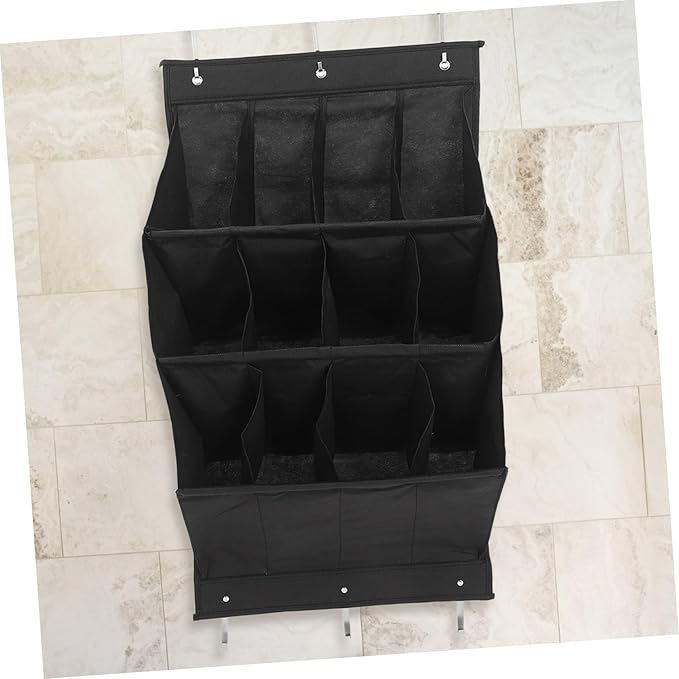 Ciieeo 12Grid Over the Door Shoe Organizer Wall Mounted Storage Rack for Shoes Accessories More Tool Installation for Narrow Doors Closets
