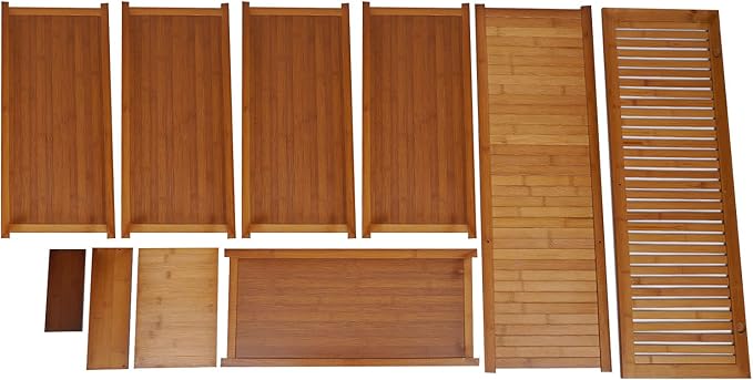 7-Layer Bamboo Shoe Storage Rack, Multi-Functional Freestanding Shoe Rack, Wooden Entrance Shoe Rack, Separate Shoe Rack/Shoe Storage Cabinet/Shoe Rack/Storage Cabinet (Brown)