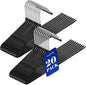 20 Pack Open Ended Pants Hangers with Non Slip Design,Suitable for Trousers,Jeans,Towels for Closet Space Saving,Durable Metal Material with Rubber Coating (Black)