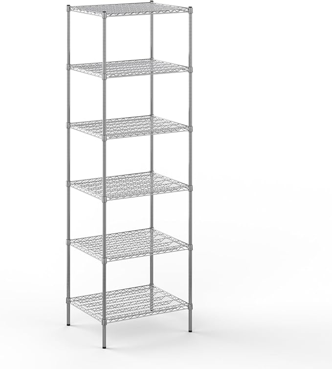 24" Deep x 30" Wide x 96" Height Wire Shelving Kit | 6-Tier | NSF Commercial Storage Rack Unit