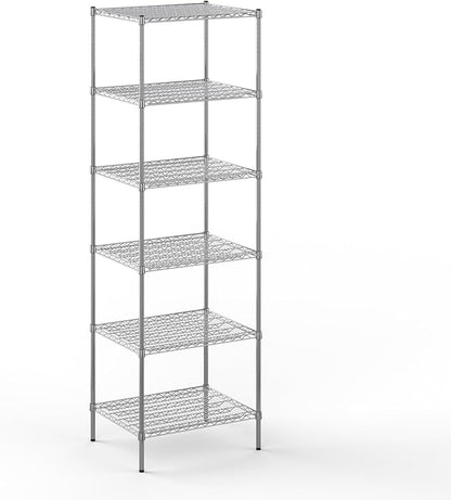 24" Deep x 30" Wide x 96" Height Wire Shelving Kit | 6-Tier | NSF Commercial Storage Rack Unit