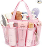 Fammart Mesh Shower Caddy Portable for College Dorm Room Essentials, Odorless Polyester Large Shower Tote Bag with Dual Handles, 8-Pocket Quick-Dry Toiletry Organizer for Travel, Beach, Camping, Gym
