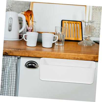 Over Cabinet Door Organizer Hanging Kitchen Spice Storage Basket Easy to Install Nail Design Space Saving Holder for Seasoning Bottles Long Basket for Kitchen