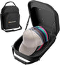 Hat Travel Storage Bag,EVA Waterproof Dustproof Crushproof Hat Box,Holds Up to 6 Baseball Caps,with Handle and Shoulder Strap,Ideal for Travel, Home Storage,and Daily Use Black