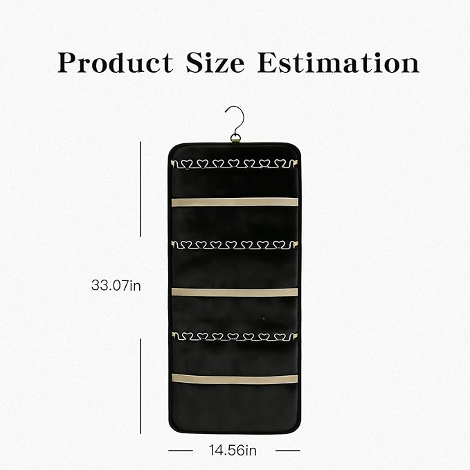 48 Pocket Oxford cloth hanging jewelry organizer for closet,specially crafted for earrings,rings,necklace, bracelets and Other jewellery storage, Comes with a hook for wall mounted storage
