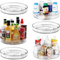 Amolliar Lazy Susan 9" 6 Pack Rotating Turntable Organizer for Cabinet, Kitchen, Fridge, Bathroom, Vanity, Countertop, Pantry Storage, Condiment Spice Rack, Under Sink Organizer