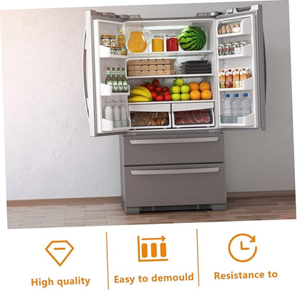 Ciieeo 2pcs Multi-functional Beverage Storage Boxes Pulling Containers for Refrigerator Organization for Beer and Soda Can Dispensing Space-saving and Stylish Food Storage
