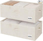 StorageWorks Under Bed Storage Bins, 10" Underbed Storage Containers with Clear Lid, Handles and Label Holder, 20.5 Gallon Storage Box for Clothes, Bedding, Blankets, Shoes, Baby Clothes, 2 Pack