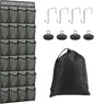 Esoes Cruise Ship Magnetic Door Organizer, 24 Pockets Magnetic Behind the Door Shoe Rack-4 Strong Anti-Scratch Magnets, Over the Door Organizer Cruise Essentials Storage for Cruise Cabin Travel