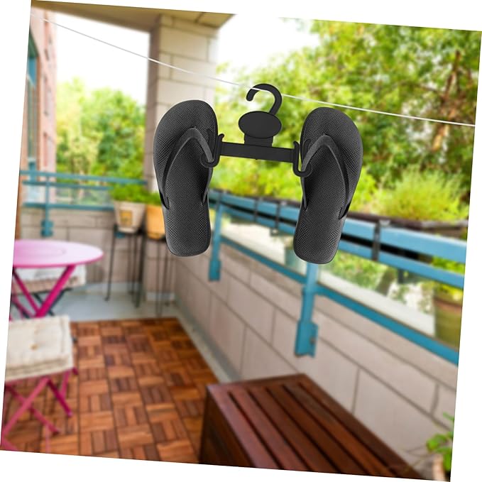 SOLUSTRE Slippers Hangers 20pcs Storage Hooks Shoe Hanger for Home Plastic Shoe Organizer Hanging Organizer