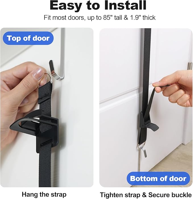 Aoodaily Hat Rack for Door - Two-Way Hanging Caps with Display Hooks and Hanger, Hat Organizer for Baseball Caps, Over the Door Hat Storage Organizer for Bedroom, Entrance or Garage Doors - 2 Packs