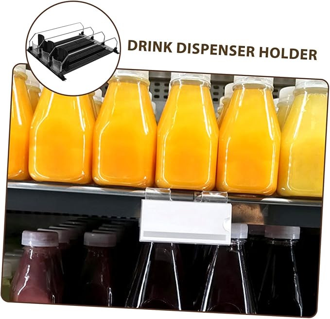 COLLBATH Automatic Drink Dispenser for Fridge Water Bottle Organizer for Cabinet Soda Can Dispenser Drink Tray