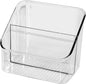 Oggi Clear 2-Section Divided Organizer - Bin for Kitchen Cabinet, Pantry, Tea, Snacks, Seed Packets & More, Durable Plastic Packet Organizer for Storage and Organization in Home or RV