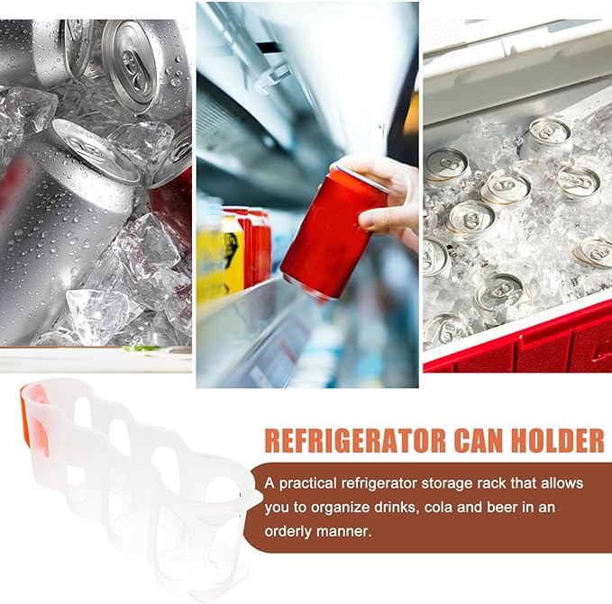 Soda Can Beverage Dispenser Organizer for Refrigerator Capacity Storage Bin for Canned Drinks and Easy to Clean for Kitchen and Pantry Organization