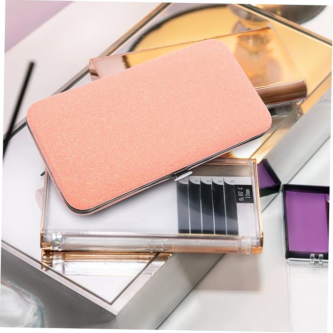 Eyelash Tweezers Case 6.10X3.14X0.59In Portable Magnetic Closure Storage Box Organizer for Eyelash Tweezers and Makeup Accessories
