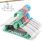 Baby Hangers 20 Pack Mix Colors, Adjustable Plastic Hanger for Baby Children Clothes, Suitable for Infant Toddlers Nursery Kids 11.4" Clothes Hangers