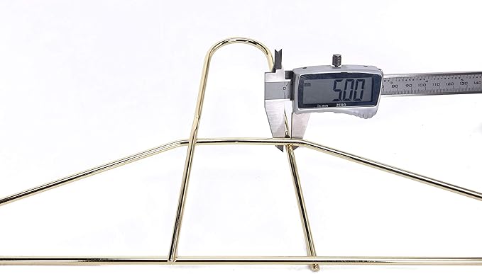Quality Hangers Metal Hangers – Heavy Duty Hangers – Anti Theft Wire Hangers Suitable for Suits Coat Jacket – Hangers for Shuls Gyms Retail Stores Hotels – Can Carry Up to 200LBs (Gold, 60 Pack)