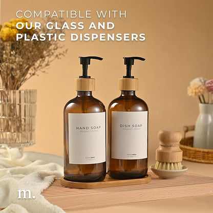 MaisoNovo Bamboo Soap Tray | Wooden Bathroom Soap Dispenser for CounterTop
