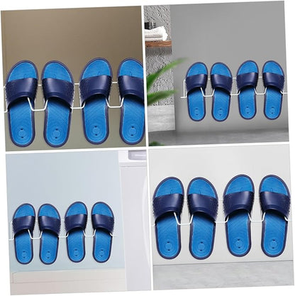 Ciieeo 2pcs Wall Mount Shoe Storage Rack Closet Hanging Organizer Shoe Organizer for Bathroom