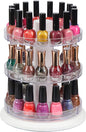 J JACKCUBE DESIGN Acrylic Rotating Nail Polish Display Stand Spinning Rack Holds 69 - 117 Bottles, 3 Tier Storage Holder Organizer for Nail Polish, Makeup, Essential Oil and more - MK548B