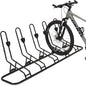 Kingarage Floor Bike Rack for 5 Bikes, Safeguard Disc Brakes & Derailleurs Design, Waterproof Bicycle Stand Indoor/Outdoor/Garage Use, Fits 12"-29" Tires, Upgraded 0.63" Steel Tubes for Stability