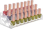 JessLab Nail Polish Organizer, 3-Tier Clear Acrylic Sunglass and Essential Oil Holder, Makeup Organizer for Bathroom Vanity Countertop