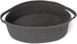 MEGASKET Small Rope Basket, Baskets for Gifts Empty, Cute Woven Basket for Dog Toy, Cat Toy Bin Box, Wicker Organizing Basket for Book, Baby Diaper, Towels, Snack, 13” x 9” x 5”, Dark Gray