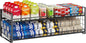 Sbanmao Extra-Long 2-Tier Stackable Can Organizer for Pantry, Sturdy Can Holder for Canned Soup Food Goods Storage up to 64 Cans, Black