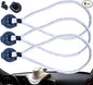Car Cowboy Hat Holder for Truck – Easy-to-Use, Cotton Rope, Strong Suction Car Hat Holder Cowboy, Western Style – Keeps Gear Safe from Damage. (3-Pack)
