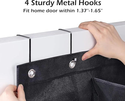 for Boots Hanging Shoe Organizer, 12 Extra Large mesh Pockets, Over Door Shoe Rack, Compatibility with Boots.