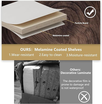2 Drawer Short Tower Closet Unit, Modular Closet System, Wood Closet System Organizer with Storage for Walk In Closets, Clothing Rack Closet for Hanging Clothes, Bedroom, Wood, 25.5"W