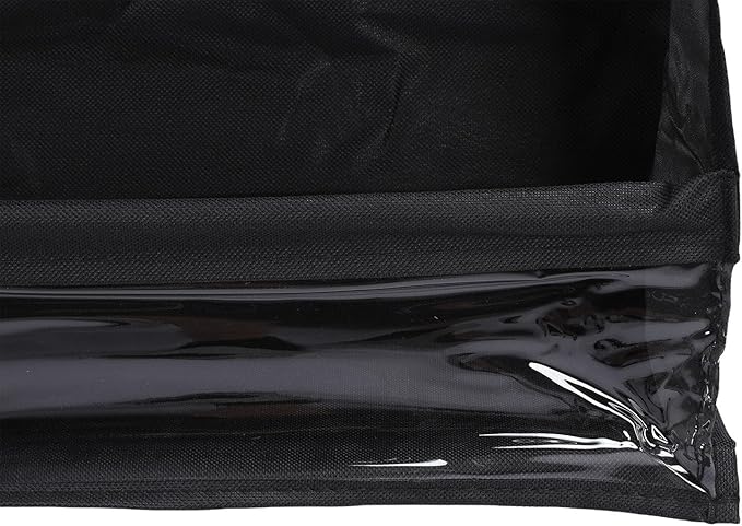 Over The Door Shoe Bag with Pockets | 600D Oxford Fabric Breathable Hanging Storage | Space Saving Shoe Rack for Closet/Dorm/Entryway | Multi - Purpose Organizer, Hooks (Black)