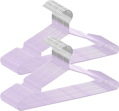 AYO Hangers, Non-Slip, Multi-Functional Storage, PVC Special Rubber Finish, Set of 30, Hanger, Laundry Hanger, Heavy Duty Hanger, Anti-Slip, Clothes Deformation, Load Capacity, Lightweight, Wet and