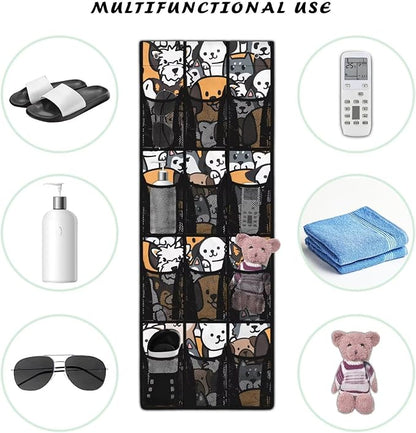 Generic Cute Dog Over The Door Shoe Organizer Heavy Duty Reusable Over The Door Pantry Organizer The Simple But Stylish Design Style Adds A touch of Color to Kitchen Apartments College Dorm