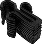 Veemoon 20pcs Black Shoe Hooks Slipper Organizer Slipper Drying Rack for Door Hanging Storage Thickened Sturdy Shoe Holders for Home Closet Storage