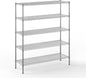 18" Deep x 54" Wide x 64" Height Wire Shelving Kit | 5-Tier | NSF Commercial Storage Rack Unit