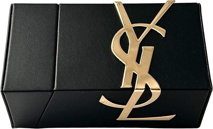 Yves Saint Laurent YSL Hardcase Holder/PORTABLE SMALL STORAGE BOX VANITY (holds jewelry, makeup, coins, cards, keys, etc) 50 ml BOX Size 2W x 4.75H x 2.75L - 6224