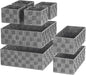 Posprica Woven Baskets, Storage Baskets for Organizing (Set of 8), Cube Baskets Bin Container Matching Storage Boxes Organizers for Pantry, Office, Shelves, Media-room