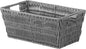 Whitmor Rattique Small Shelf Tote Grey