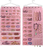 BB Brotrade Hanging Jewelry Organizer,Accessories Organizer,56 Pocket Organizer for Holding Jewelries (Pink-56 Pockets)