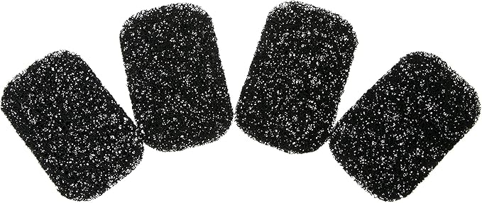 Snowkingdom 4 Pack Black Soap Saver Draining Lift Pad 2.9" x 4.5" PVC Non-BPA Non-Slip Durable