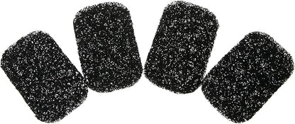 Snowkingdom 4 Pack Black Soap Saver Draining Lift Pad 2.9" x 4.5" PVC Non-BPA Non-Slip Durable