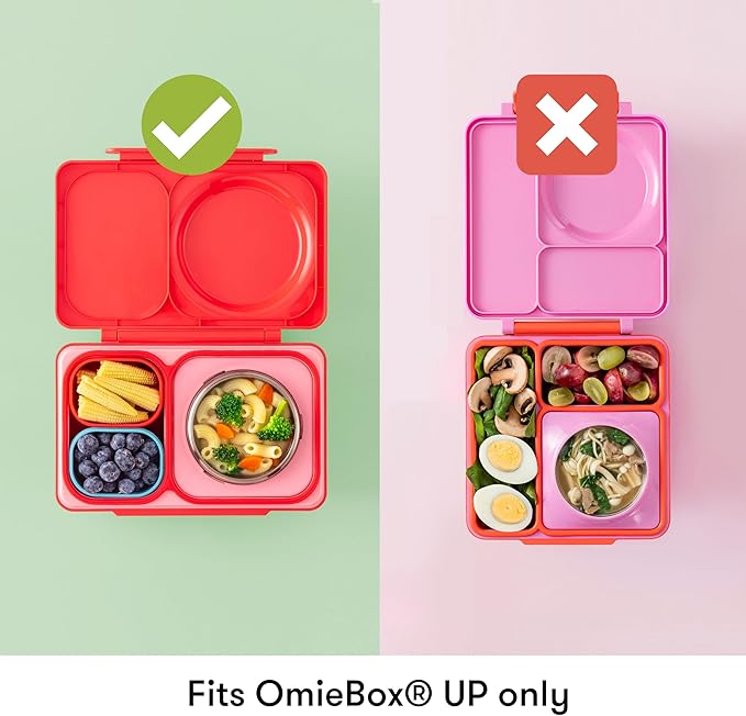 OmieBox UP (2 pack) Leakproof Dips Containers To Go, Salad Dressing Container, Condiment Container with Lids - Food Safe Silicone - 4.5 ounces (Purple/Green)