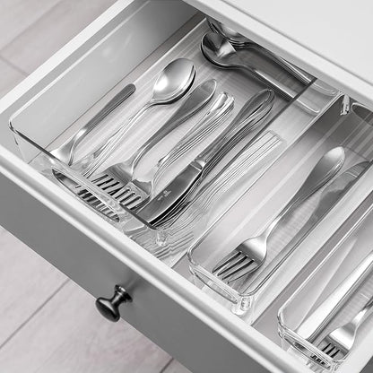 Sorbus Clear Plastic Organizing Bins 10-Pack, Clear Bins, Refrigerator & Pantry Organizer