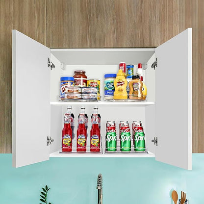 Sorbus Pantry Spice organizer Set, 3-Tier Seasoning Organizer for Cabinet (2 Pack) and Lazy Susan Spice Rack Turntable 9-Inch, Spice Organization for Cabinet, Condiment Organizer Pantry & Refrigerator
