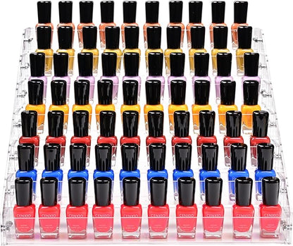 7 Tiers Layers Organizer Rack Stand Holder Large Capacity Acrylic Clear for Nails Polish Essential Oil Lipstick and Sunglasses