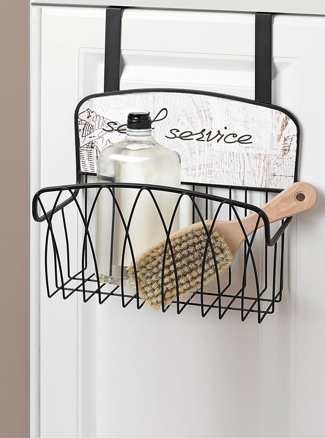 Stupell Home Décor Self Service Over The Door Organizer Basket, 11 x 11 x 6, Proudly Made in USA