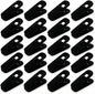 C CRYSTAL LEMON Velvet Hanger Clips 20 Pack – Non-Slip Clips for Pants & Skirts, Gentle on Fabrics, Strong Grip for Closet Organization