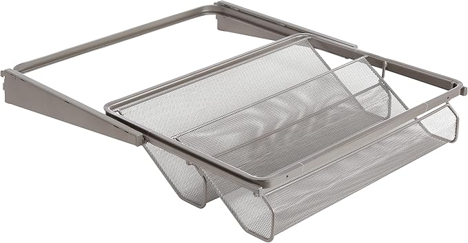 Closet Culture by Knape & Vogt 5.25 in. H x 23.50 in. W x 17.00 in. D Champagne Nickel Shoe Rack Kit for Closet System, 0335-SRK-CN